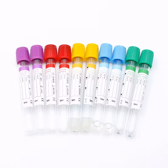 Tube de prélèvement sanguin sous vide jetable (PET/VERRE)