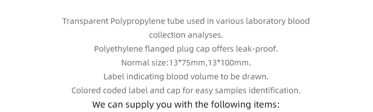 CE Certificated Black Glass vacuum Tubes Bd Blood Collection Tube
