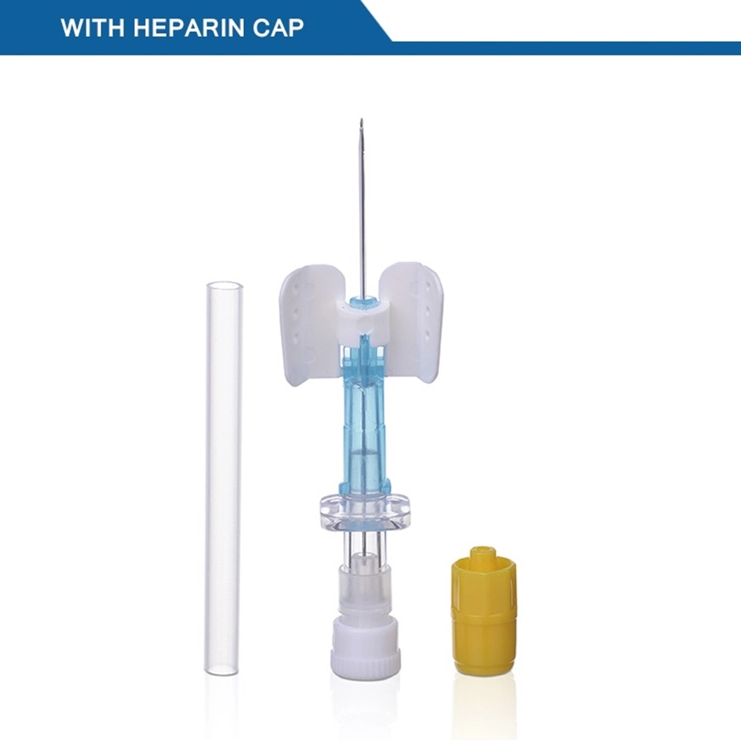 Medical Disposable Sterile Safe IV Cannula with Wings Injection Port