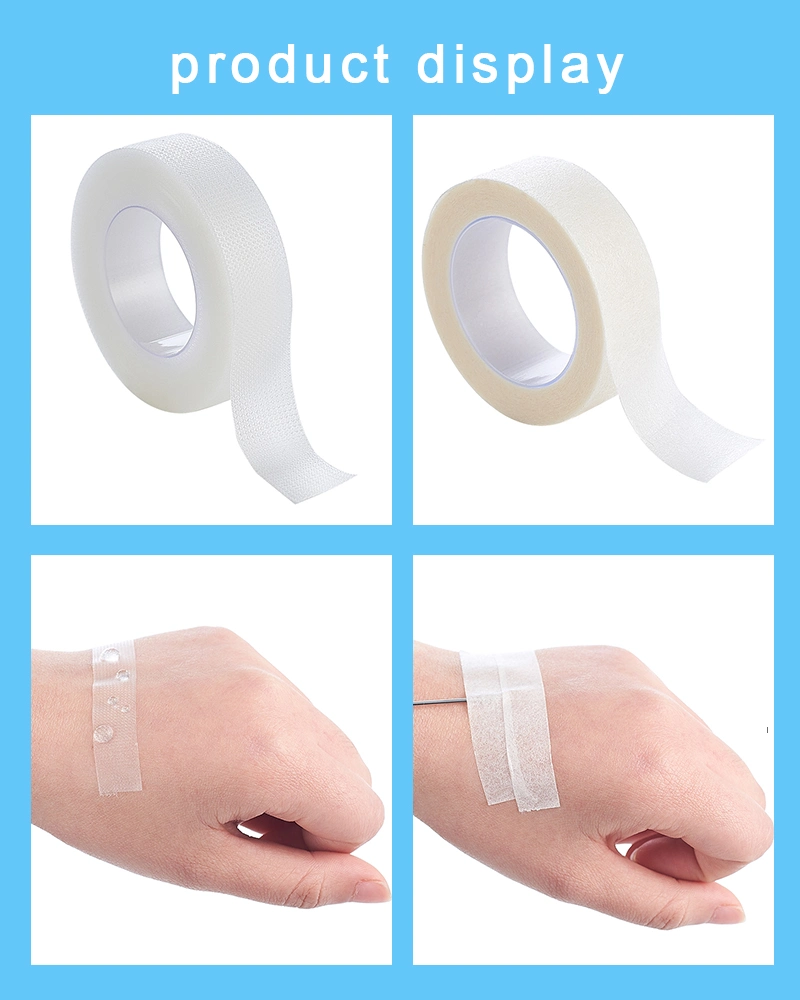Medical Supplies Surgical Waterproof Zinc Oxide Micropore PE Non Woven Silk Adhesive Plaster Tape for Skin Wound Care Dressing with FDA CE ISO13485