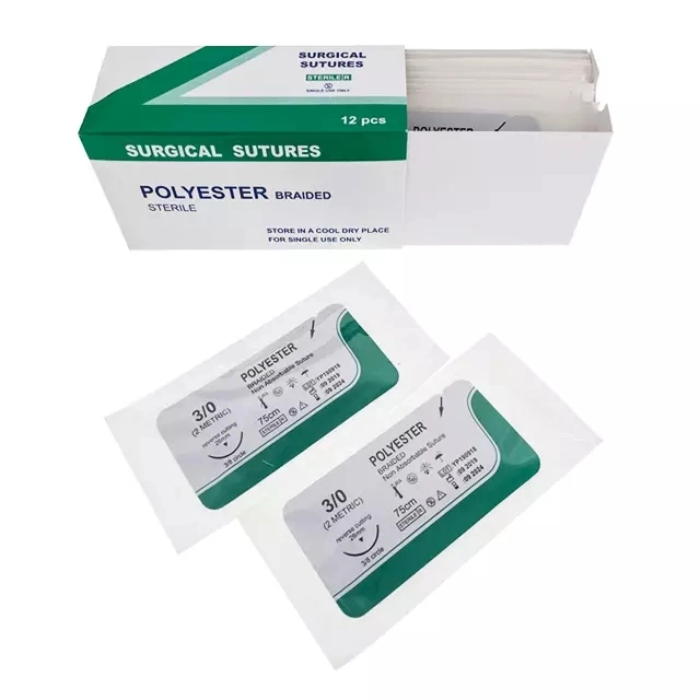 Disposable Absorbable Surgical Suture PGA, Pgla, Nylon, Silk, Polyester