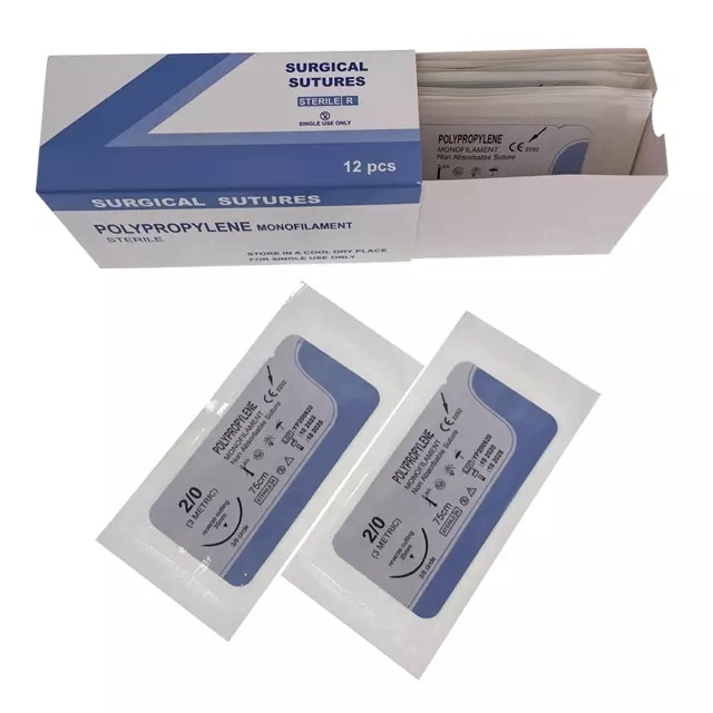 Disposable Absorbable Surgical Suture PGA, Pgla, Nylon, Silk, Polyester