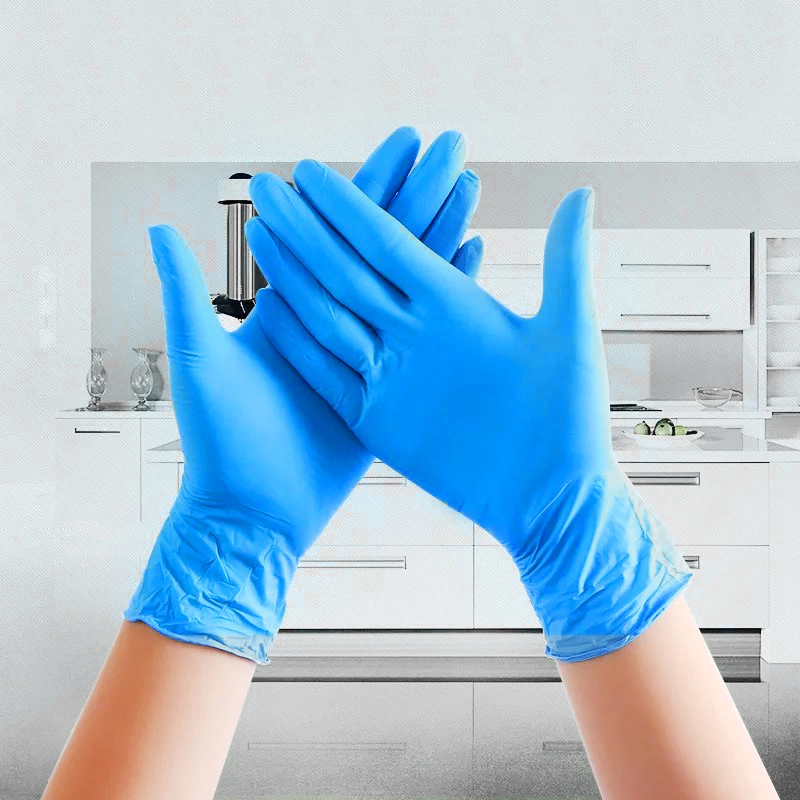 9 Inch Transparent Micro-Elastic PVC Rubber Gloves Disposable Latex Medical Gloves