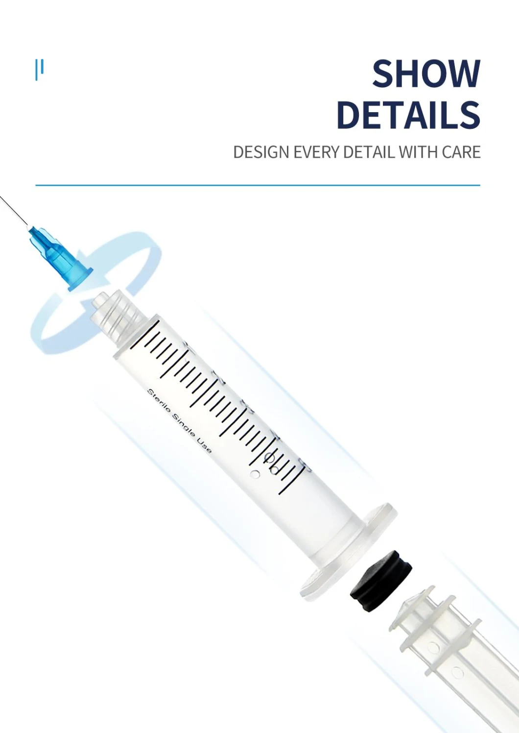 Wego Medical Supply Disposable Sterile Hypodermic Syringe with Needle