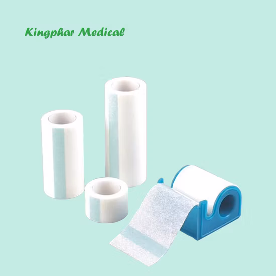 Fournitures médicales Chirurgical Étanche Oxyde De Zinc Micropore PE Non Tissé Soie Adhésif Plâtre Bande pour Peau Soins Des Plaies Pansement CE ISO13485