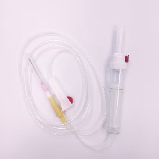 Ensemble de transfusion sanguine jetable en gros avec filtre stérile Eo