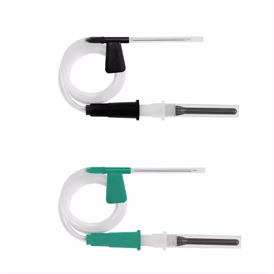Différentes tailles d'aiguille stérile médicale de collecte de sang veineux papillon 23G
