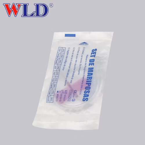 Aiguille de papillon de l'ensemble 22g de veine de cuir chevelu jetable médicale de produits chinois