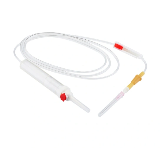 Ensemble de transfusion sanguine stérile médical jetable de haute qualité Bm® avec aiguille