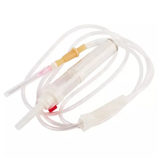 Set de transfusion sanguine jetable stérile avec filtre